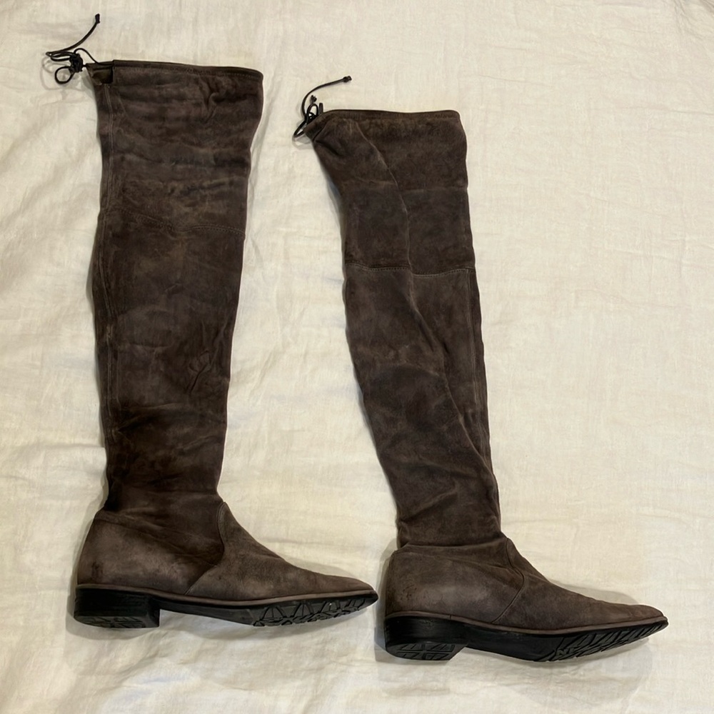 Suede Stuart Weitzman over the knee boots
